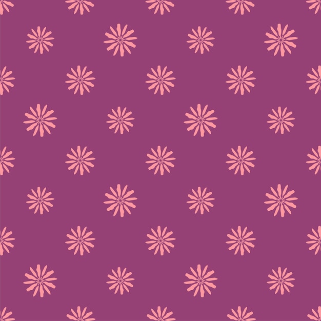 un fondo de patrón sin costuras púrpura con flores rosadas