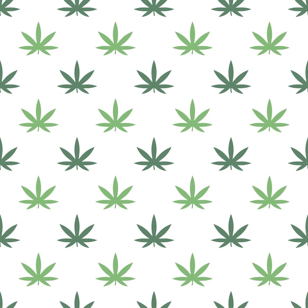 Fondo de patrón sin costuras del vector de hojas verdes