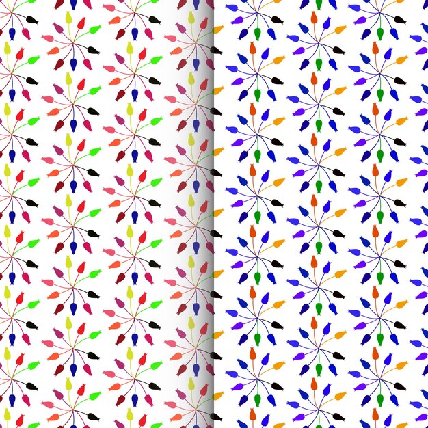 Fondo de patrón de cuadrados de vector libre Patrón transparente de colores Patrón de arte abstracto de vector libre