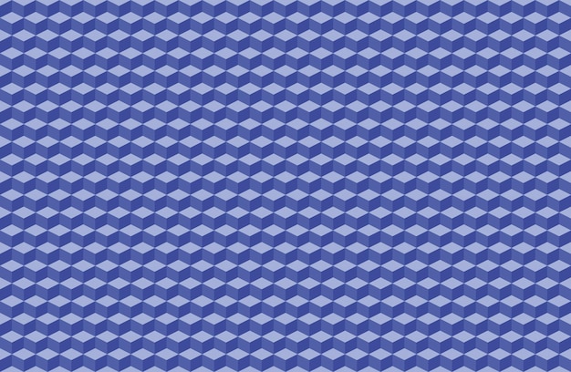 Fondo de patrón de cubo isométrico azul abstracto
