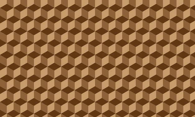 Fondo con patrón de cubo marrón