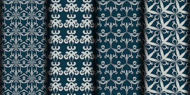 Fondo con patrón decorativo sin costuras