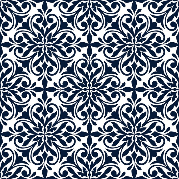Fondo de patrón decorativo floral ornamental