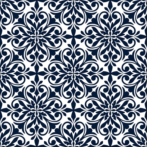 Fondo de patrón decorativo floral ornamental