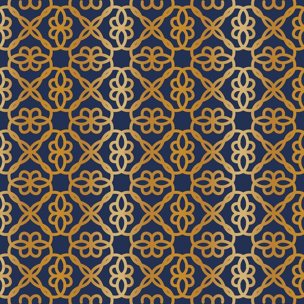 Fondo De Patrón Degradado Árabe Dorado