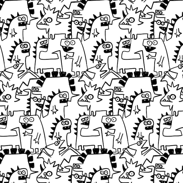 Fondo de patrón dibujado a mano
