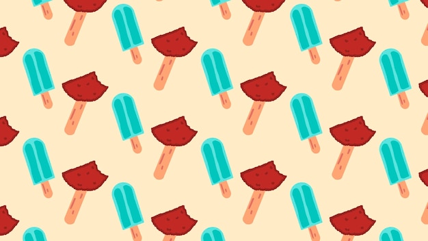 fondo de patrón de diseño de helado