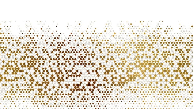 Fondo con patrón de dispersión hexagonal de lujo