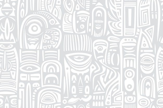 fondo de patrón de doodle de línea de estilo dibujado a mano