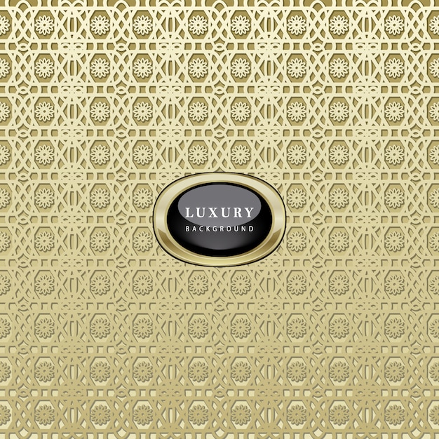 Fondo de patrón dorado