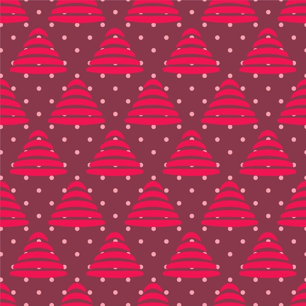 Fondo de patrón de elementos de feliz Navidad