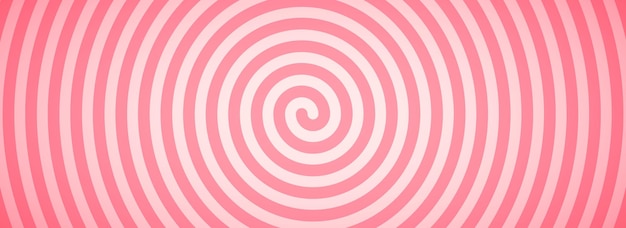 Fondo de patrón en espiral de color caramelo papel de pared giratorio de color rosa cremoso Vórtice giratorio para la prohibición