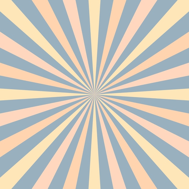 fondo de patrón de estallido de sol retro de colores aburridos