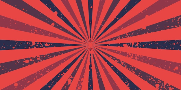 fondo de patrón de estallido de sol rojo retro abstracto para elemento de diseño gráfico moderno