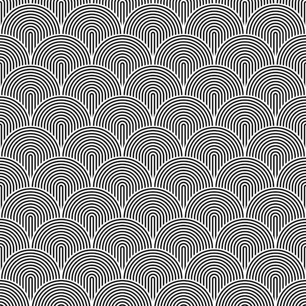 fondo de patrón estético minimalista geométrico abstracto en blanco y negro