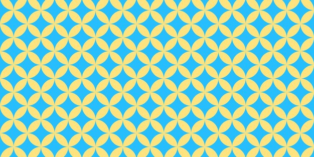 fondo con patrón de estrella de cuatro puntas azul y amarillo