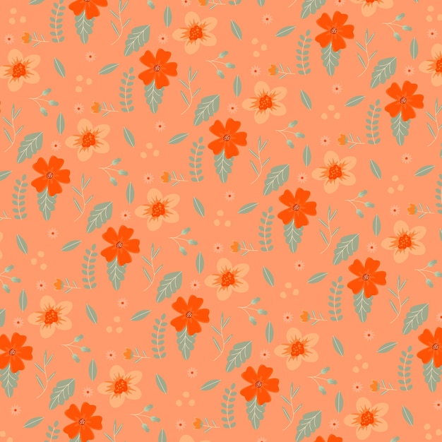 Fondo de patrón de flor abstracta. Ilustración vectorial. Fondo abstracto.