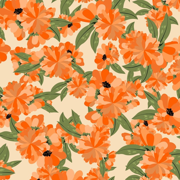 Fondo de patrón de flor abstracta. Ilustración vectorial. Fondo abstracto.