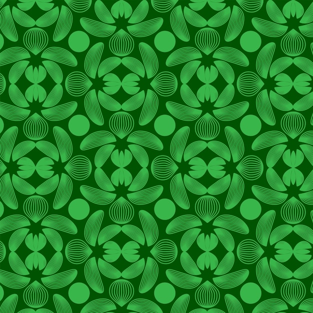 El fondo del patrón floral abstracto el patrón de lujo la ilustración vectorial elegante