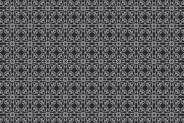Fondo de patrón floral sin costuras geométrico abstracto