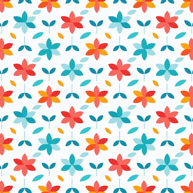 Fondo con patrón floral sin costuras