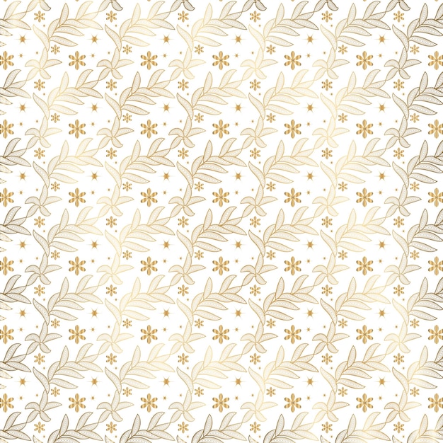 Fondo con un patrón floral dorado creativo