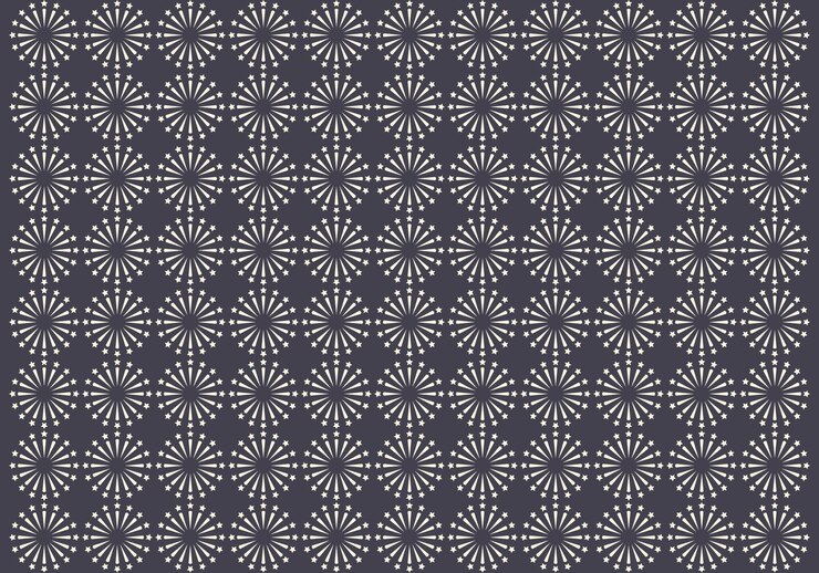 Fondo con patrón floral geométrico