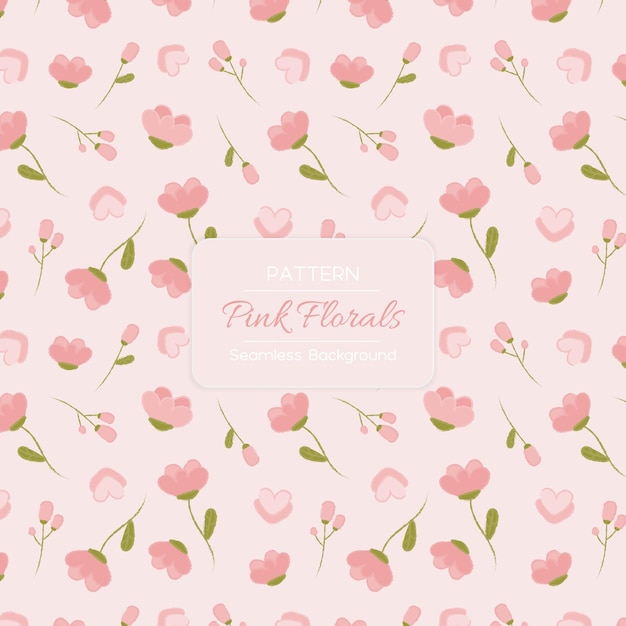 Fondo con patrón floral rosa