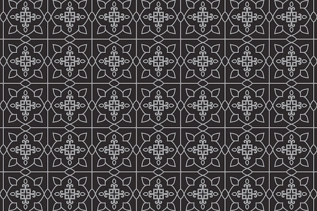 Fondo de patrón floral transparente geométrico abstracto