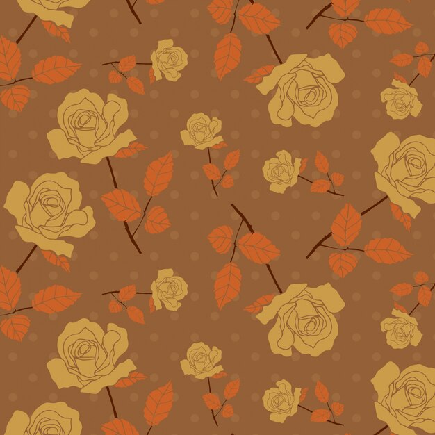fondo con patrón floral