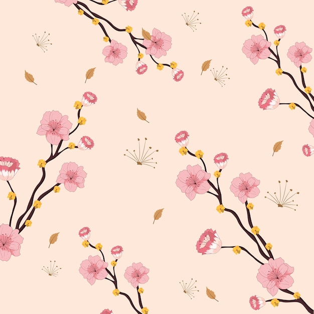 Fondo con patrón floral