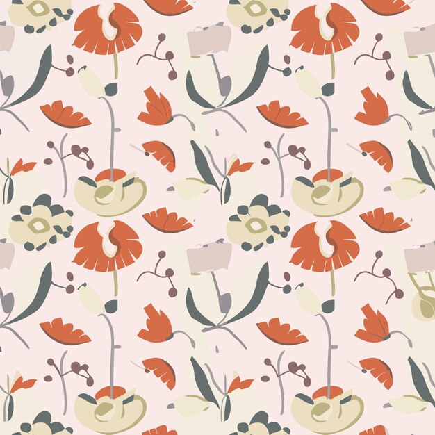 El fondo del patrón floral