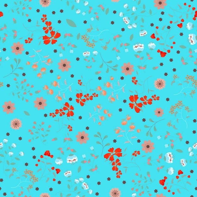 Fondo de patrón de flores abstractas