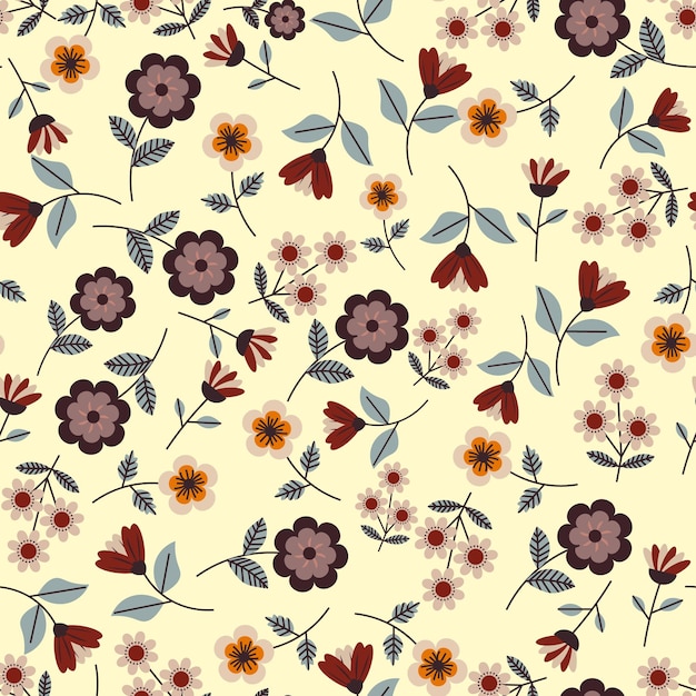 Fondo de patrón de flores abstracto Ilustración vectorial