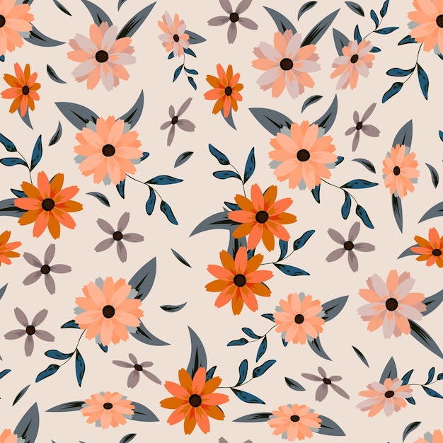 Fondo de patrón de flores abstracto Ilustración vectorial