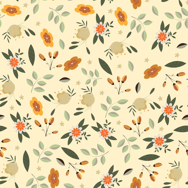 Fondo de patrón de flores abstracto Ilustración vectorial