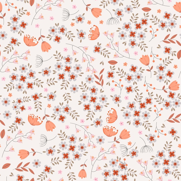 Fondo de patrón de flores abstracto Ilustración vectorial