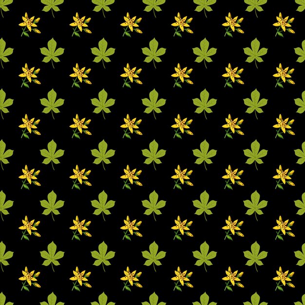Fondo con patrón de flores de color vectorial libre