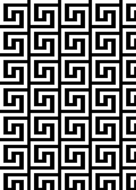 Fondo patrón formas geométricas Blanco y negro vector gratuito