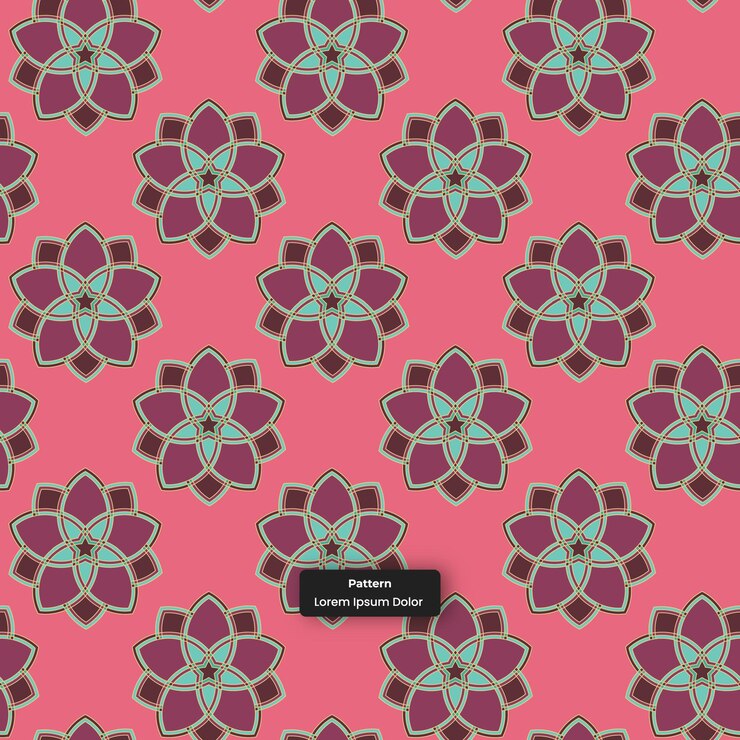 Fondo de patrón de formas geométricas islámicas vector gratuito