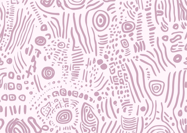 El fondo del patrón de garabateo aborigen vectorial