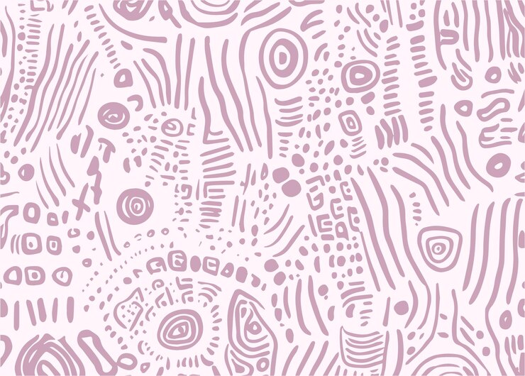 Vector el fondo del patrón de garabateo aborigen vectorial