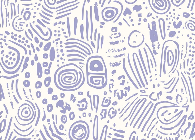 El fondo del patrón de garabateo aborigen vectorial