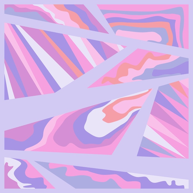 Fondo de patrón geométrico abstracto estilo Pucci