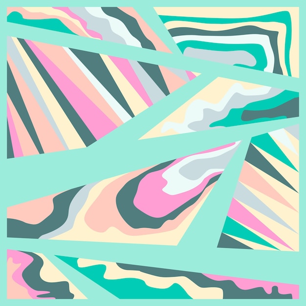 Fondo de patrón geométrico abstracto estilo Pucci