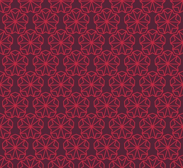 Fondo de patrón geométrico abstracto sin fisuras con líneas patrones de adornos orientales
