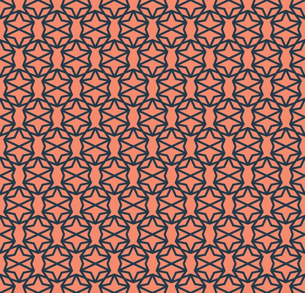 Fondo de patrón geométrico abstracto sin fisuras con líneas patrones de adornos orientales