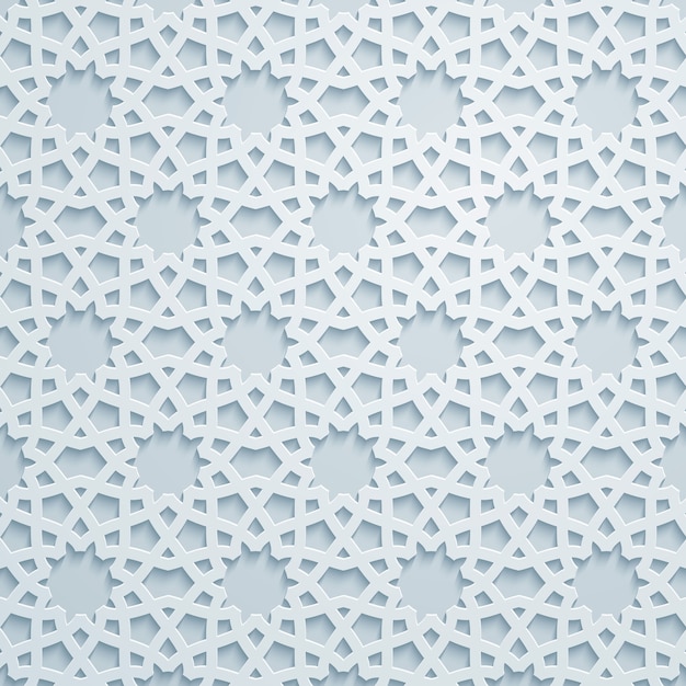 Fondo de patrón geométrico adorno árabe