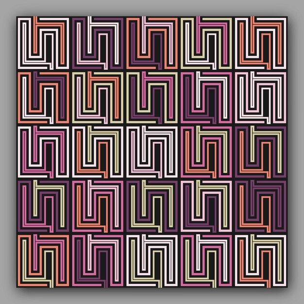 Fondo de patrón geométrico sin costuras plantilla de fondo sin costuras para textiles de diseño diseño creativo e ideas de diseño de interiores