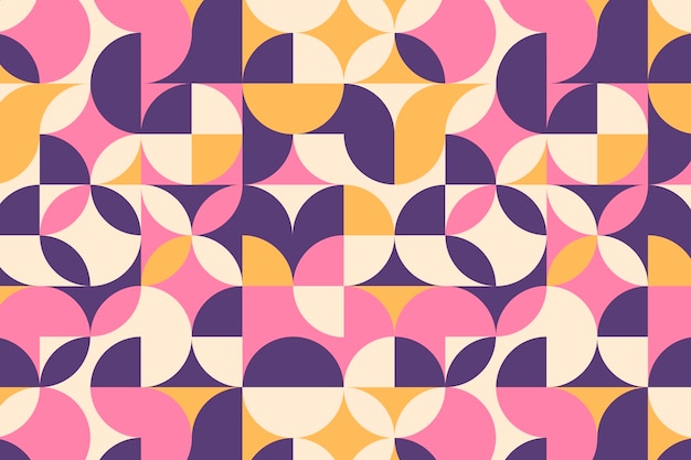 Fondo de patrón geométrico de diseño plano